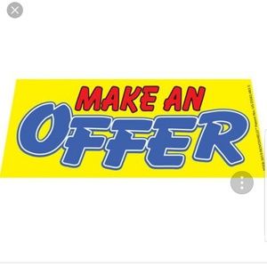 MAKE AN OFFER ON ANY ITEM